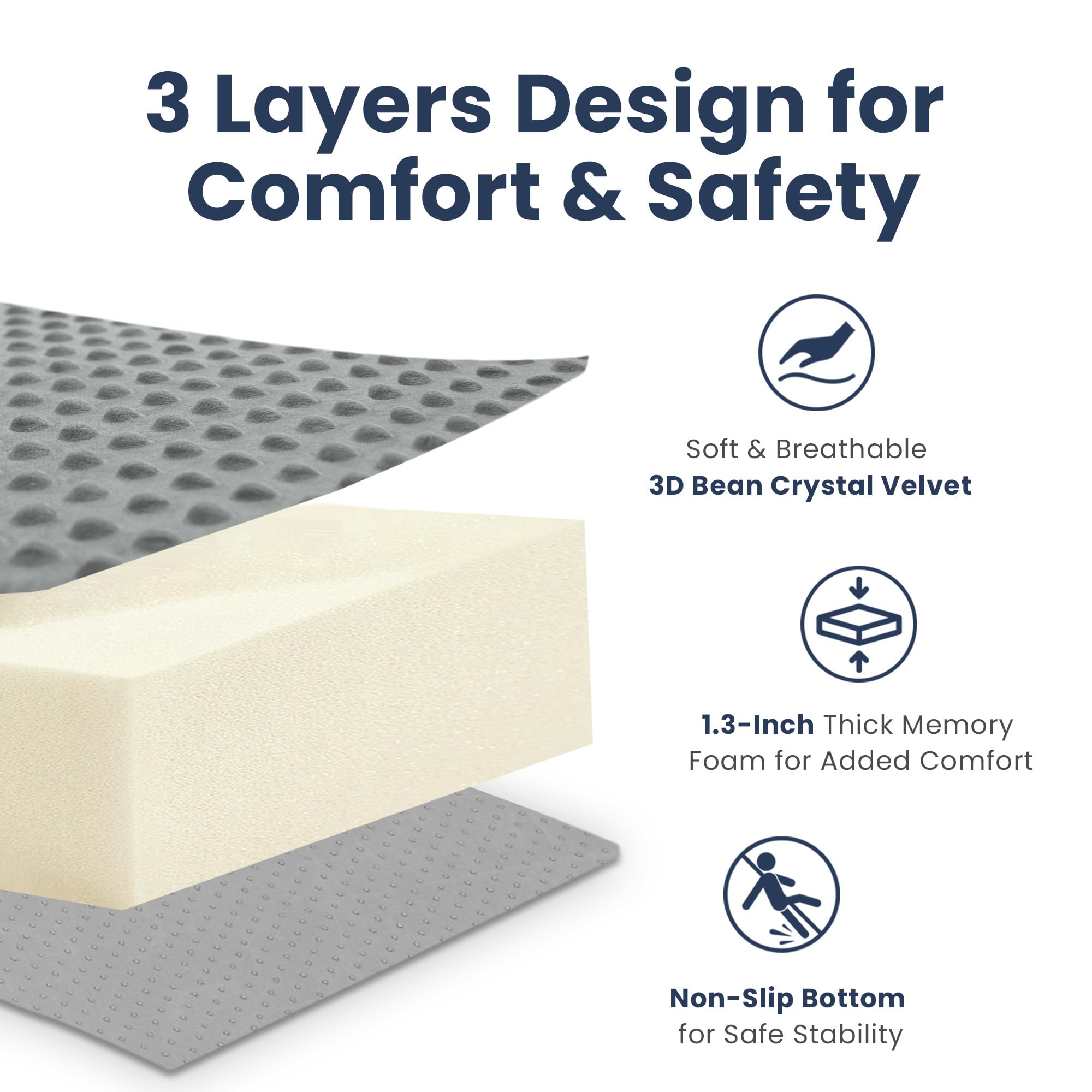 Huloo Sleep mat suitable for living rooms, nurseries, playpens, and indoor tents.