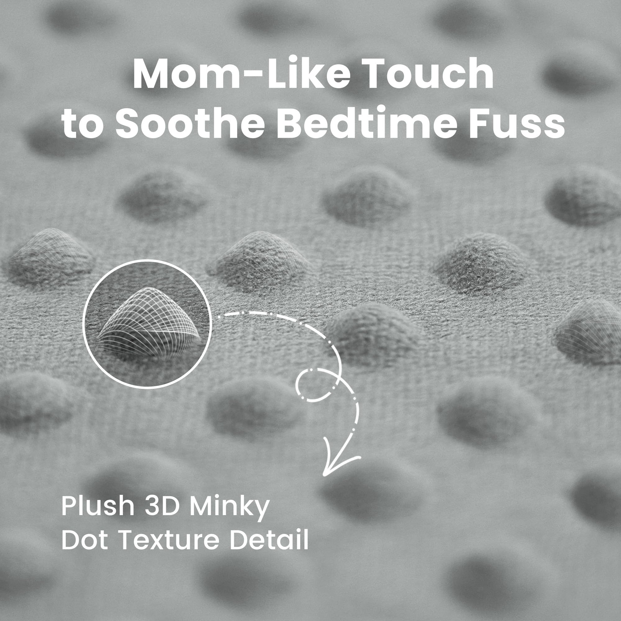 Huloo Sleep mat non-slip bottom keeps the surface secure during crawling.