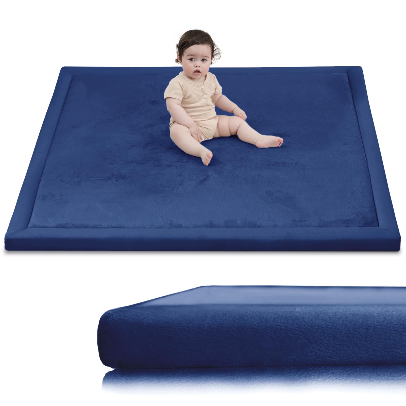 Huloo Sleep play mat with 50x50 memory foam cushioning for comfy playtime