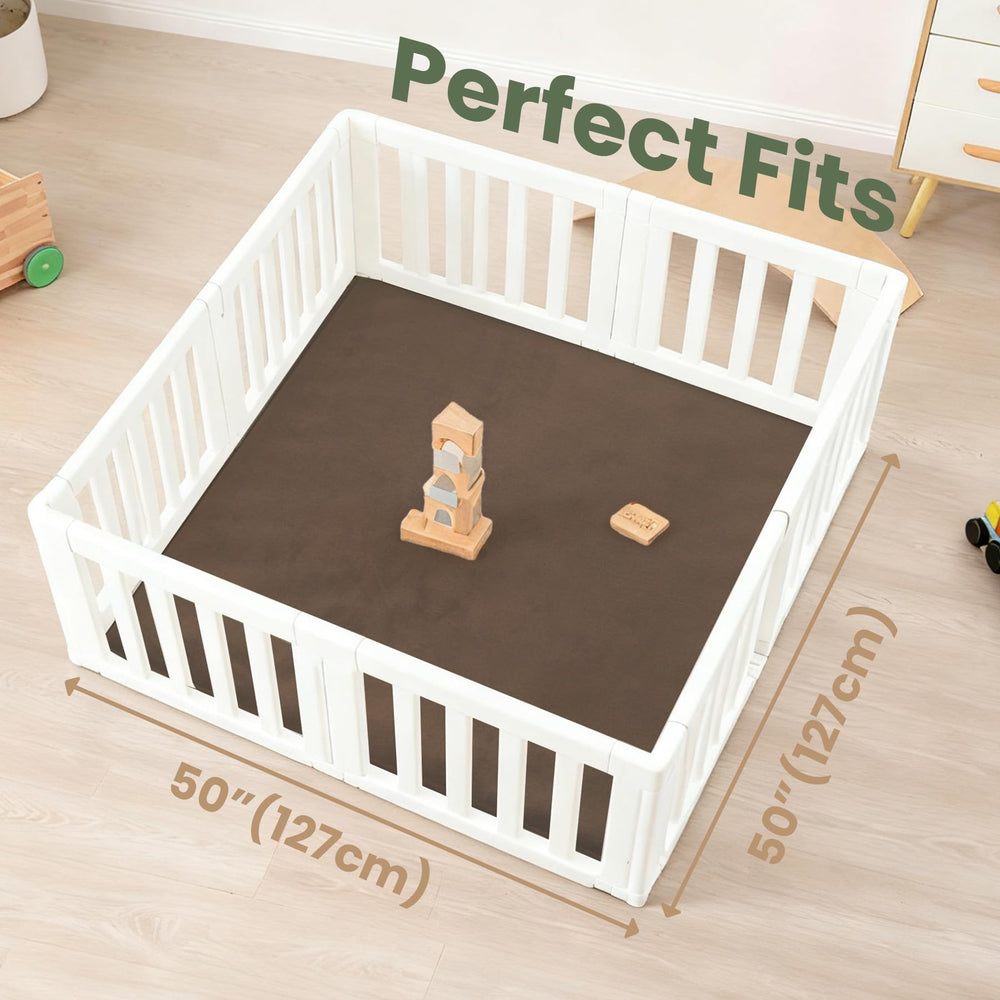 Huloo Sleep play mat 50x50 offers roomy surface for crawling and group play