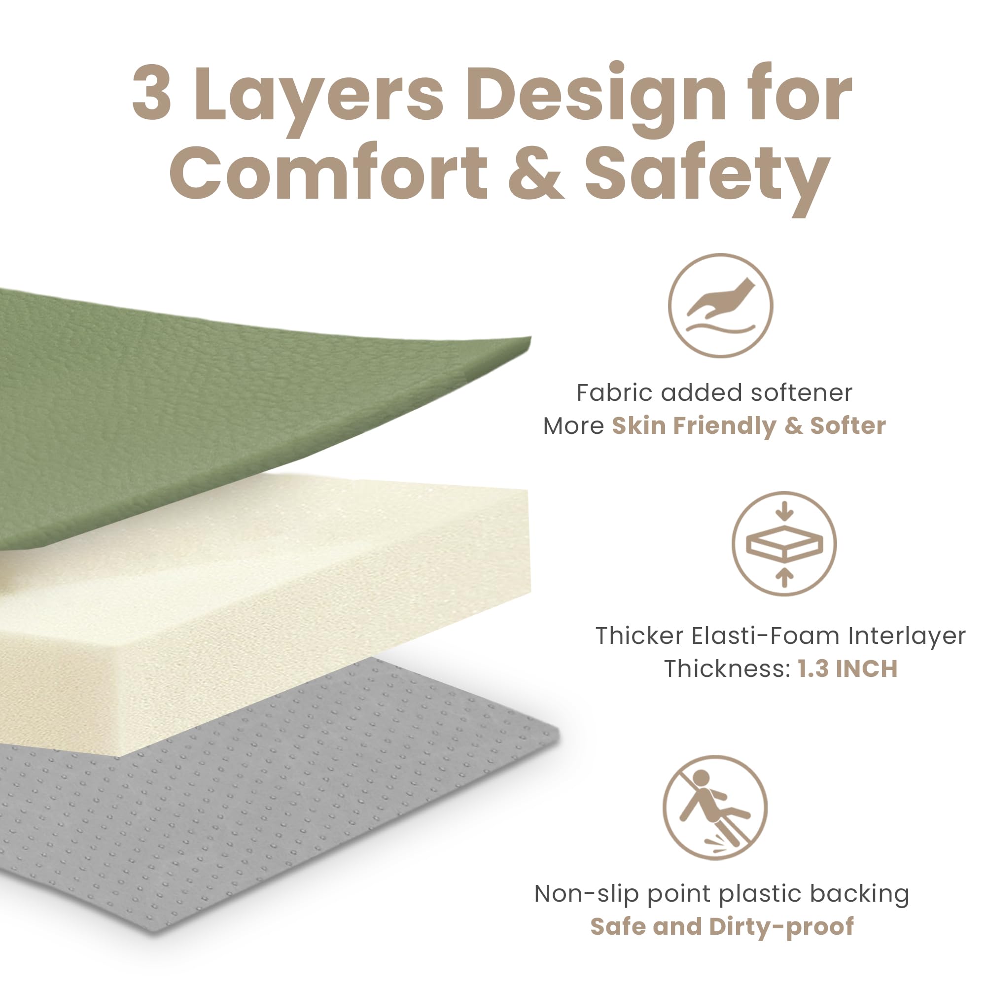 Huloo Sleep easy-clean surface in action after a spill