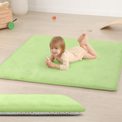 Huloo Sleep play mat close-up showing cushioned memory foam for comfy play