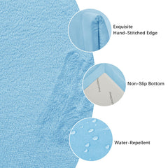 Huloo Sleep Baby Play Mat close-up on foam structure for comfort and support.