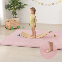 Huloo Sleep foam-cushion-one-point-three-inch provides soft landings during first steps.