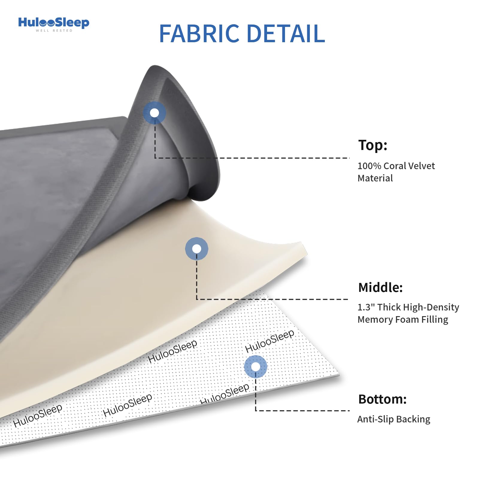 Huloo Sleep foldable design makes storage quick and tidy after use.