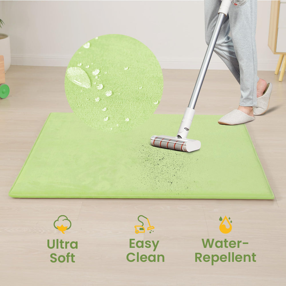 Huloo Sleep mat indoors shown in a bright play space