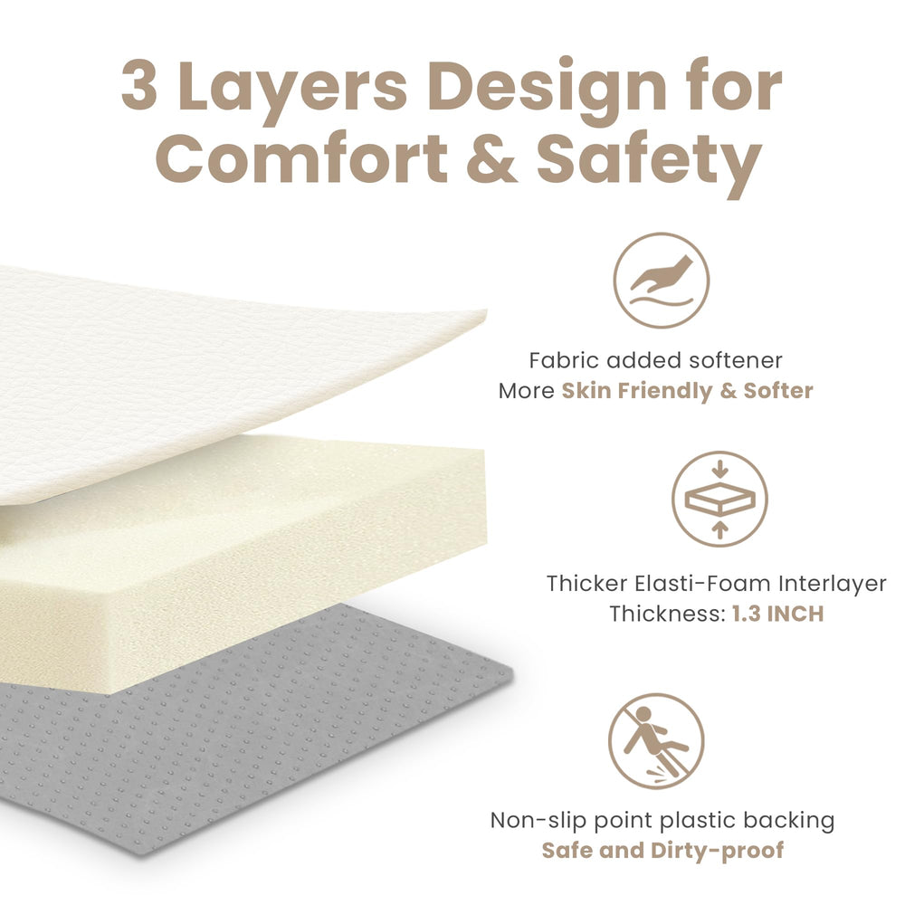Huloo Sleep mat suitable from newborn to toddler years and growing needs.