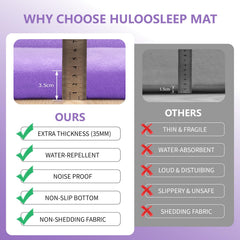 Non-slip backing keeps Huloo Sleep mat in place during active play