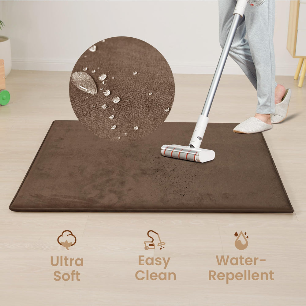 Huloo Sleep mat serves as a versatile nursery rug during naps