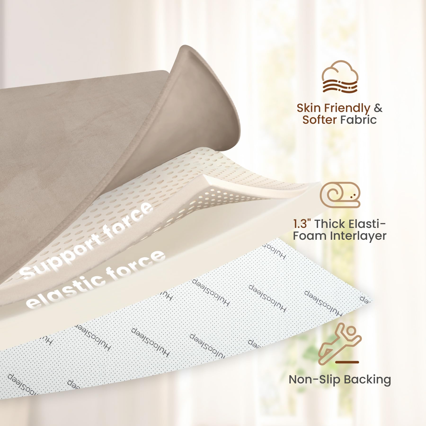 Huloo Sleep safe-certifications closeup with OEKO-TEX ASTM CPSIA verified