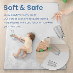 Huloo Sleep soft texture supports little hands during crawling and play.