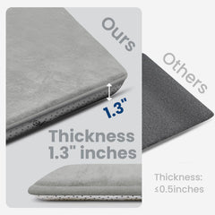 Spacious Huloo Sleep mat laid out across a room (59x71 inches)