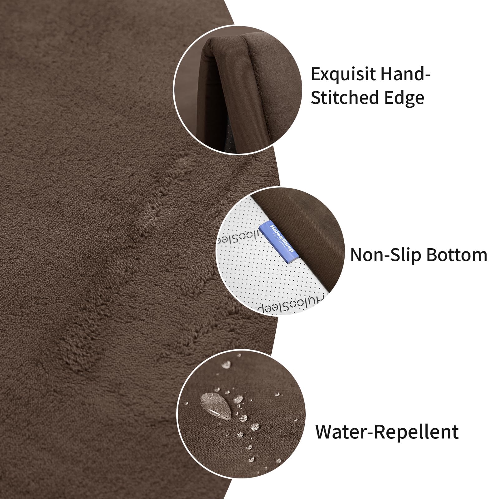 Huloo Sleep tatami-style mat in dark brown enhances playroom decor.