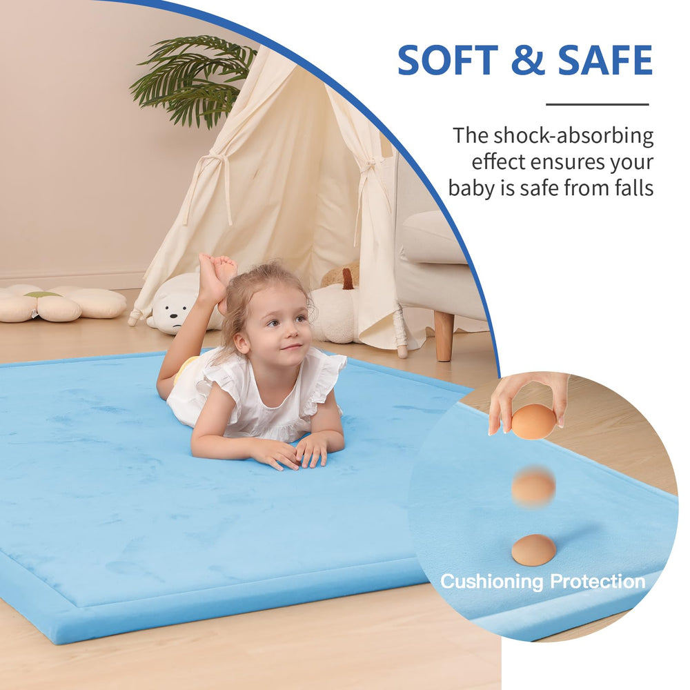 Huloo Sleep Baby Play Mat tatami-style design suitable for living room decor.
