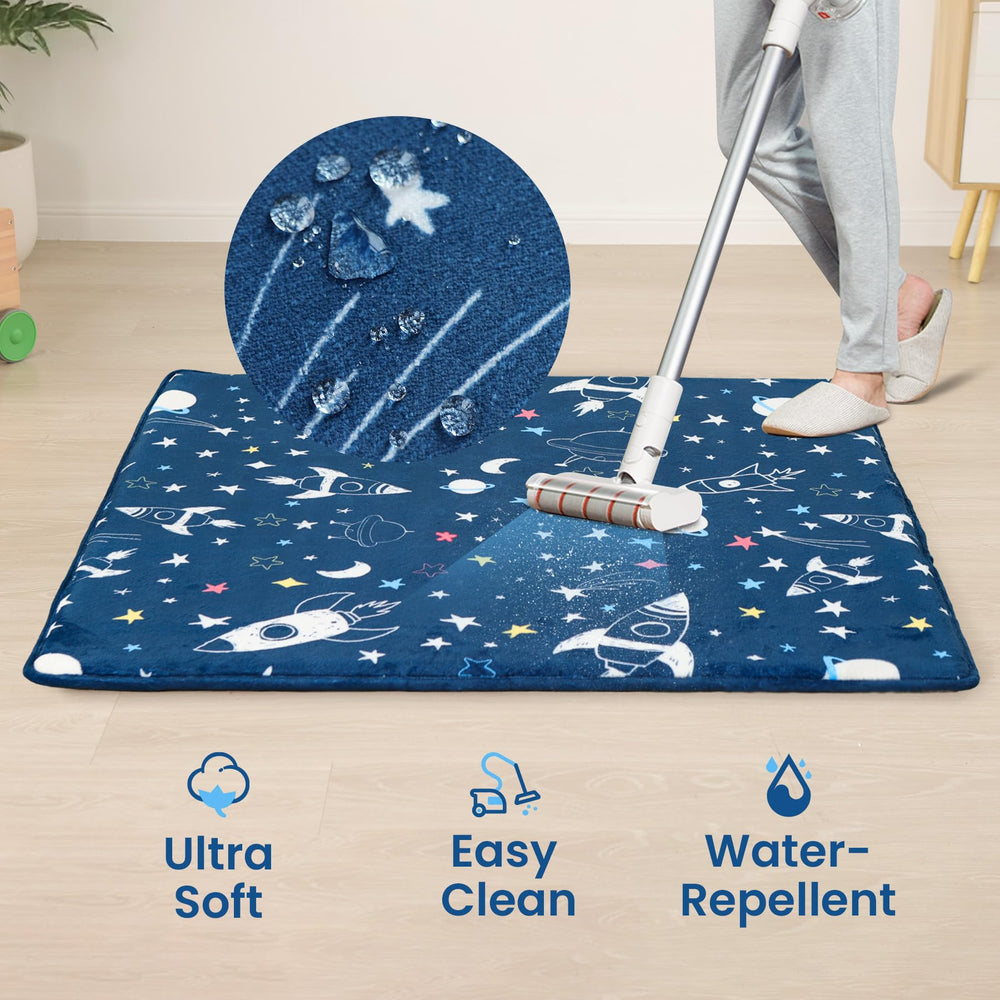 Huloo Sleep baby playpen mat integrated into a playpen setup