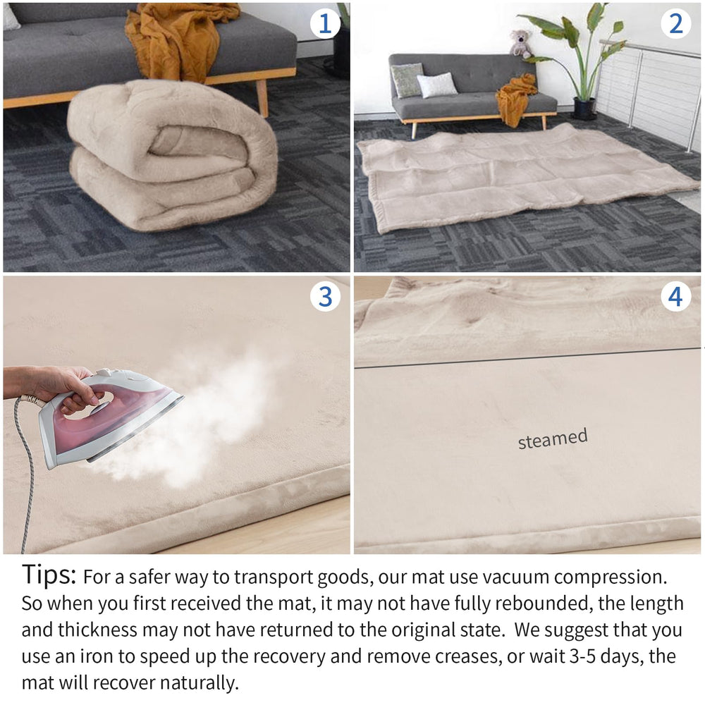 Huloo Sleep care tips: steam or iron to restore surface
