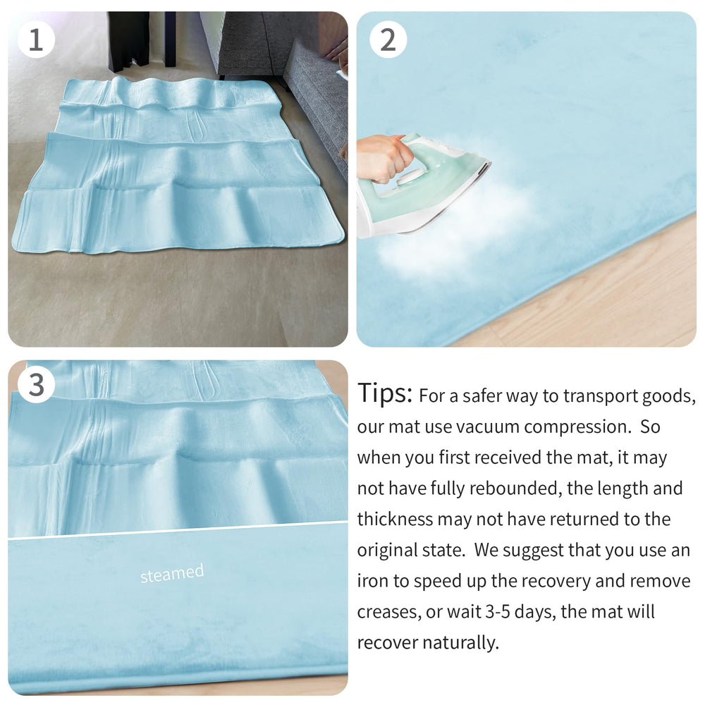 Huloo Sleep floor-friendly surface works on hardwood, tile, or carpet.