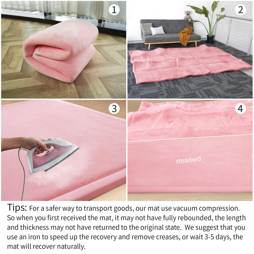 Huloo Sleep floor-heating-compatible mat stays comfortable on warm or cool floors.