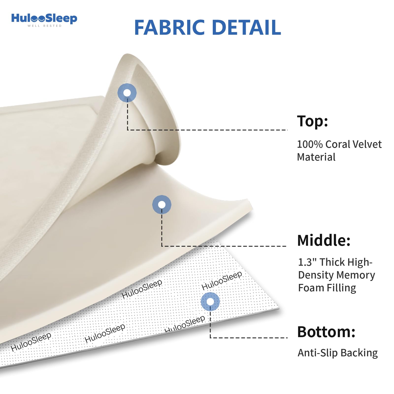 Huloo Sleep foldable mat stores compactly after playtime