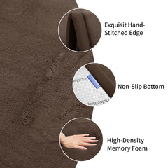 Huloo Sleep memory foam 1-3 inch close-up highlights deep cushioning for tummy time.