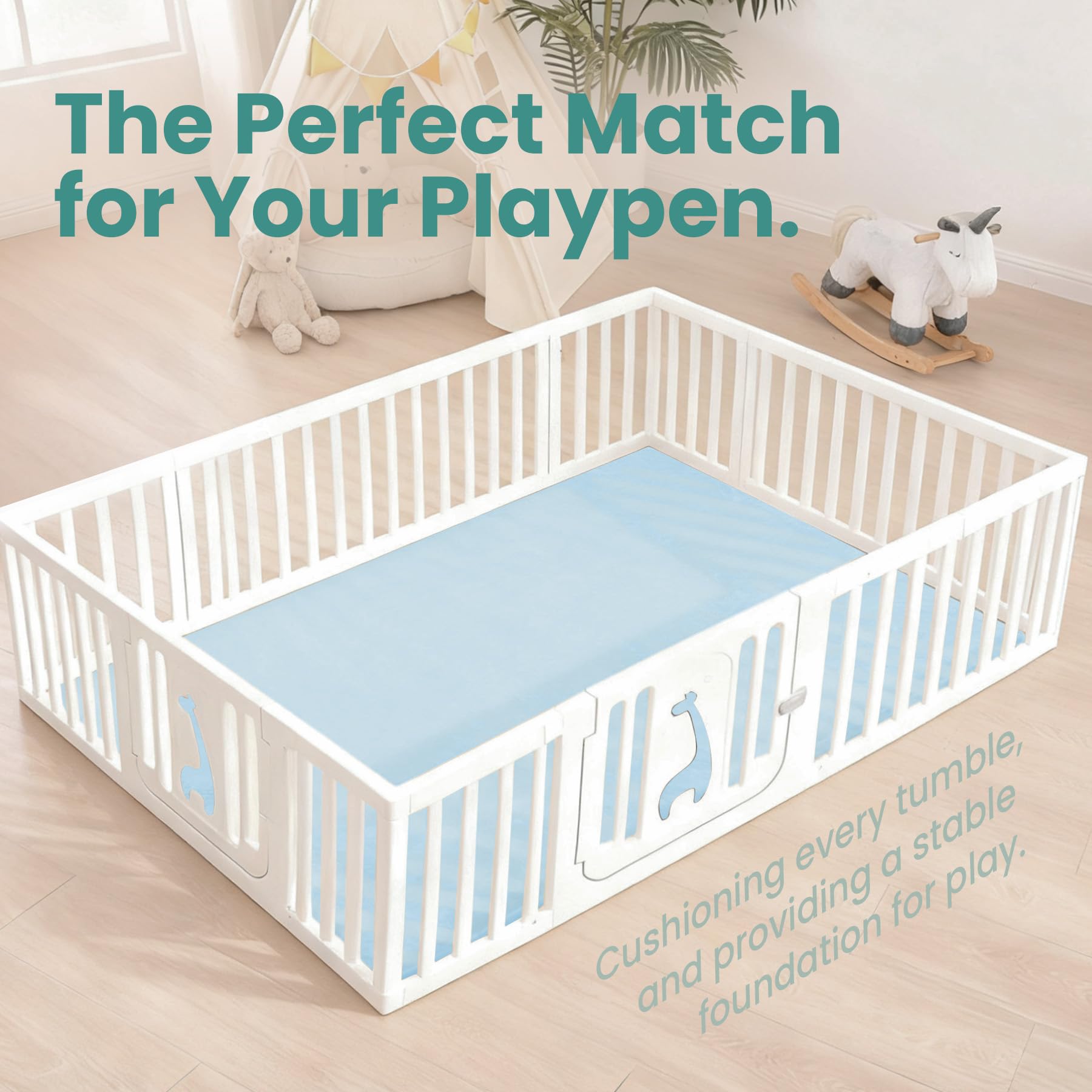 Huloo Sleep non-slip backing keeps the mat securely in place.