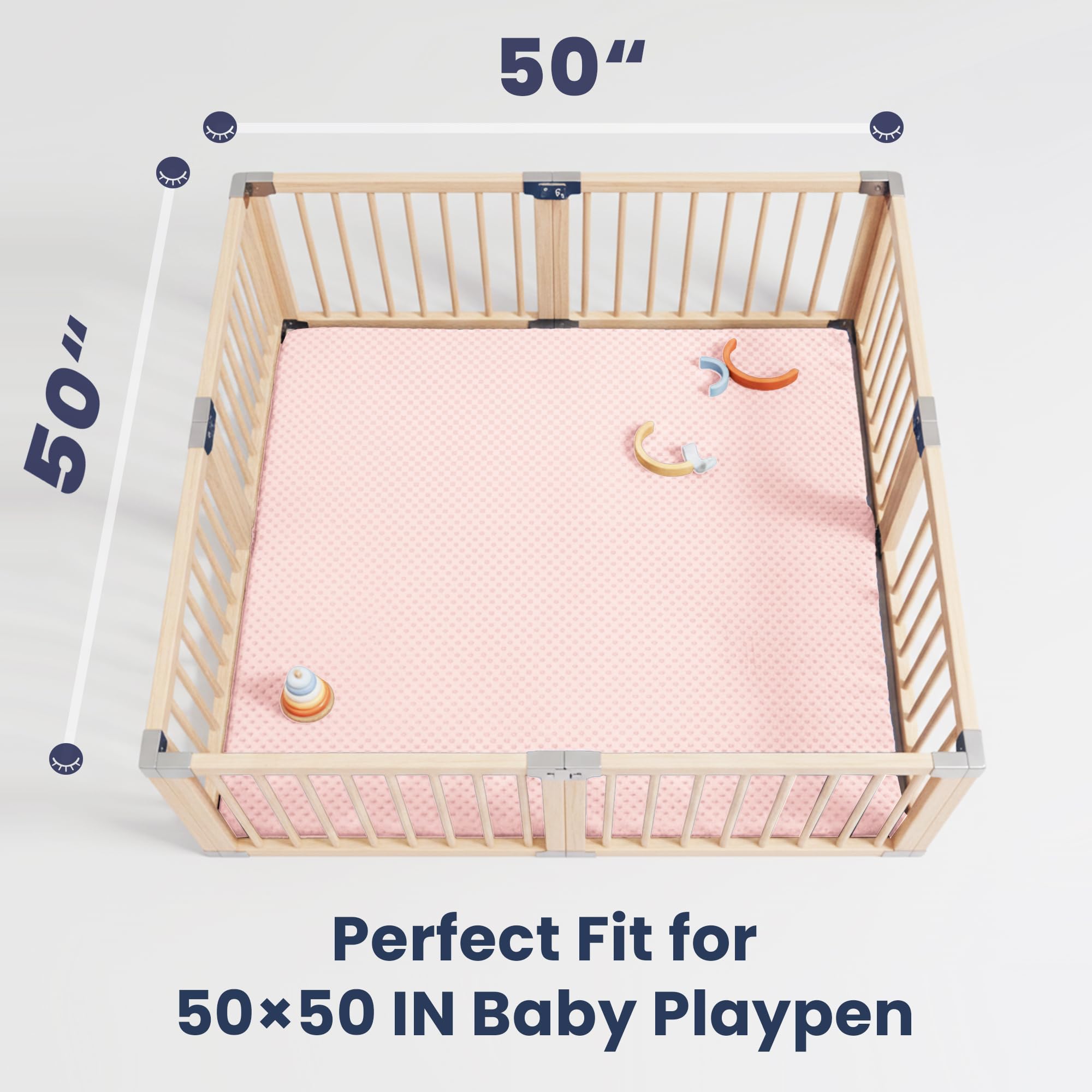 Huloo Sleep non-slip grip keeps the mat securely in place.
