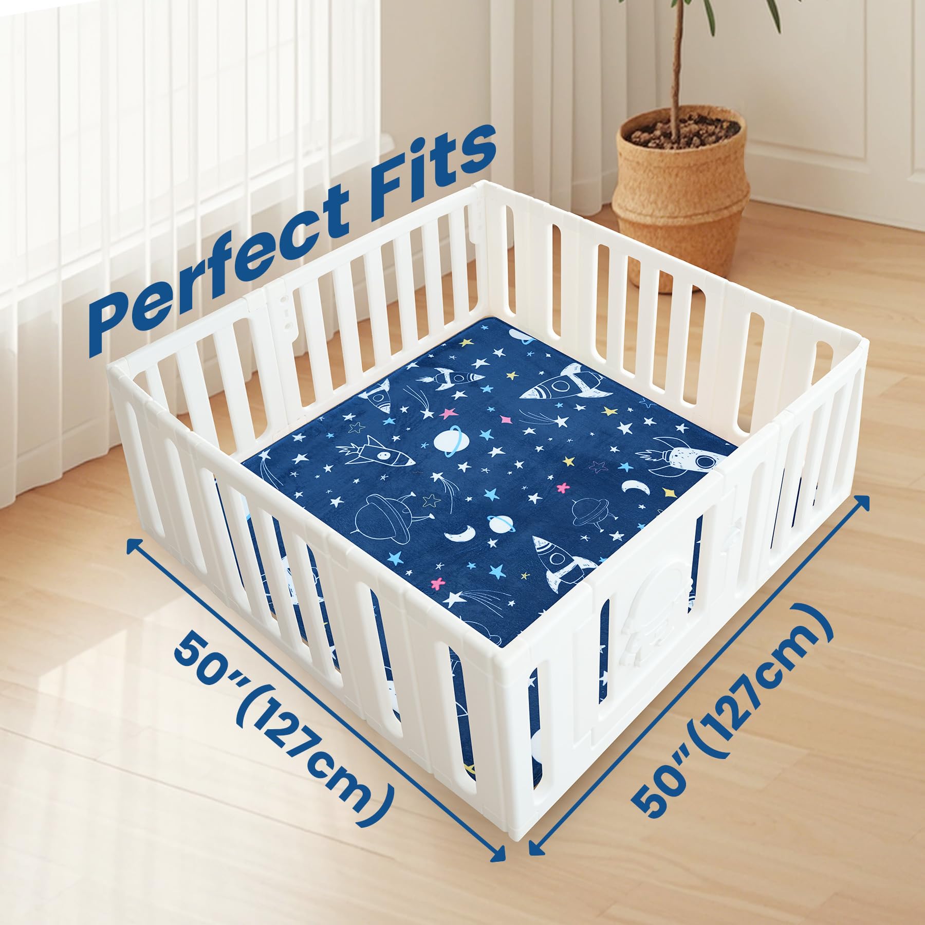 Huloo Sleep nursery floor cushion providing a soft, safe surface