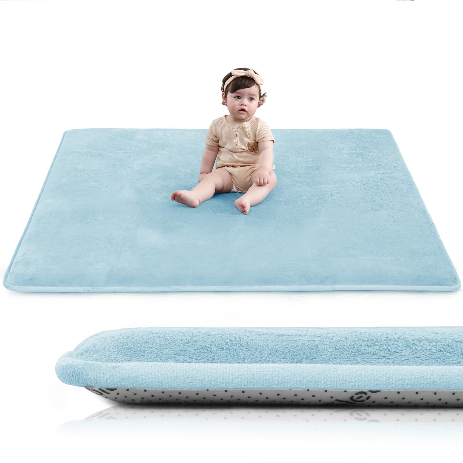 Huloo Sleep play mat foam cushion for comfortable tummy time.