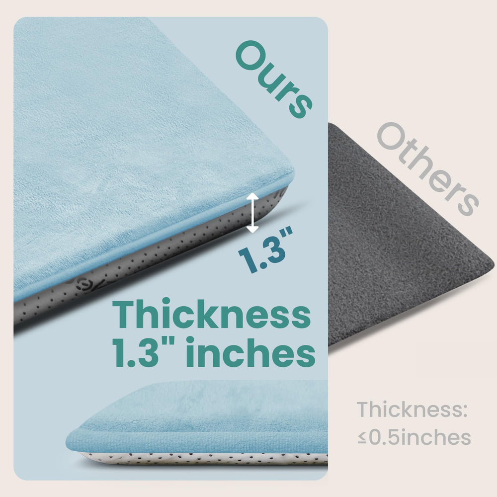 Huloo Sleep mat with non-slip backing stays secure on any floor.