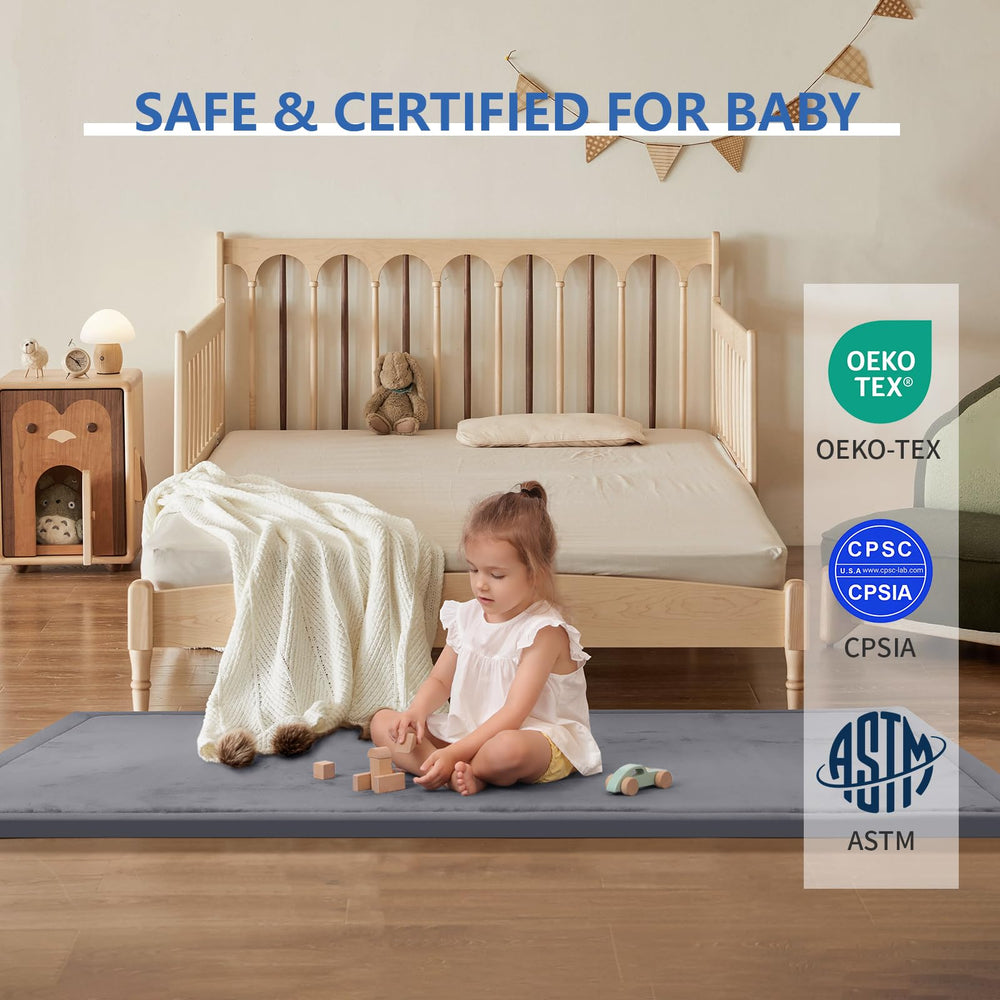 Huloo Sleep play mat non-slip bottom to reduce slipping during play