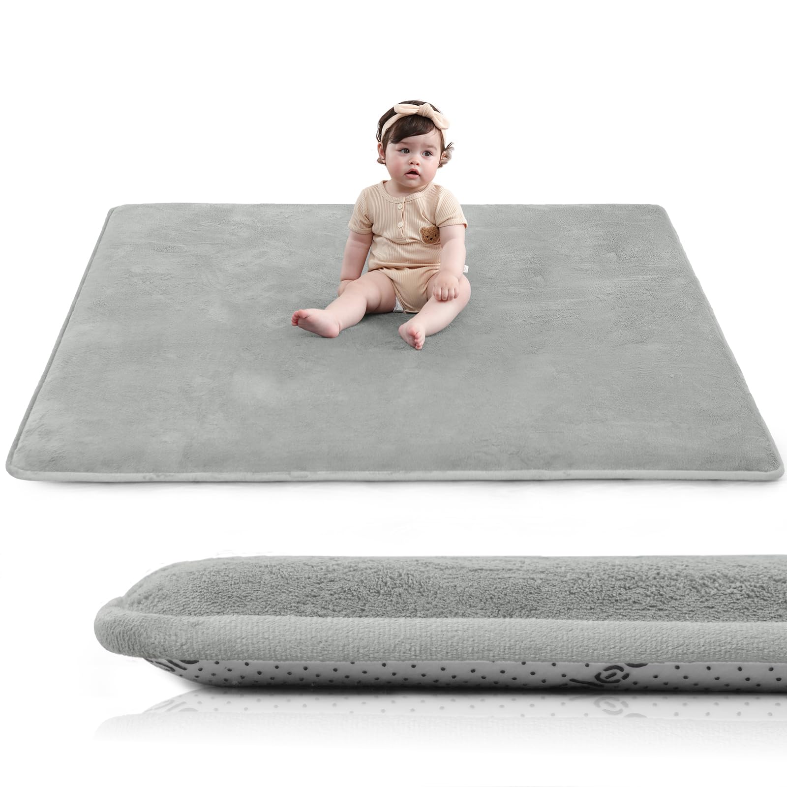 Huloo Sleep playmat 50x50 memory foam cushions tummy time and crawls.