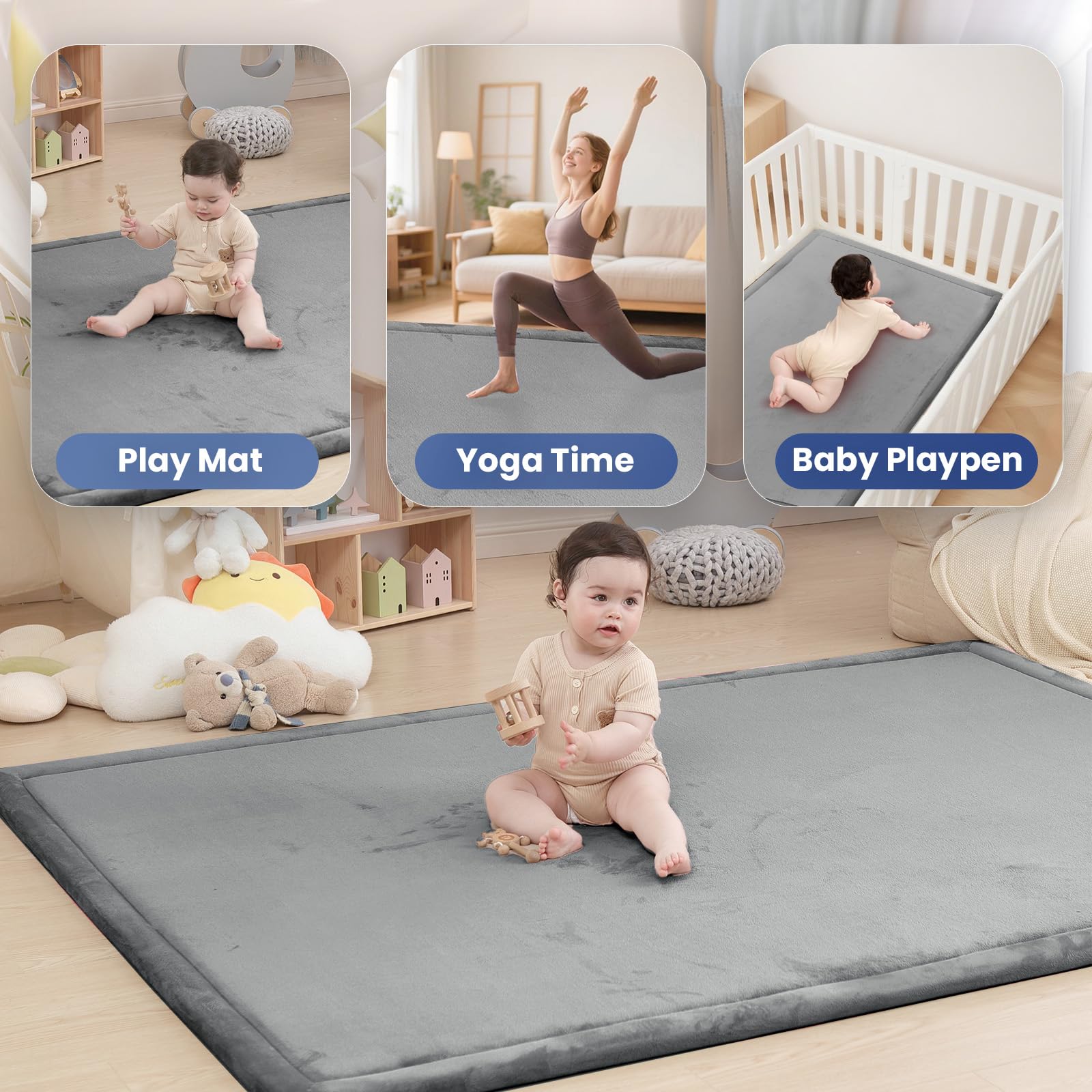 Huloo Sleep tatami-style mat supports yoga and calm floor routines.