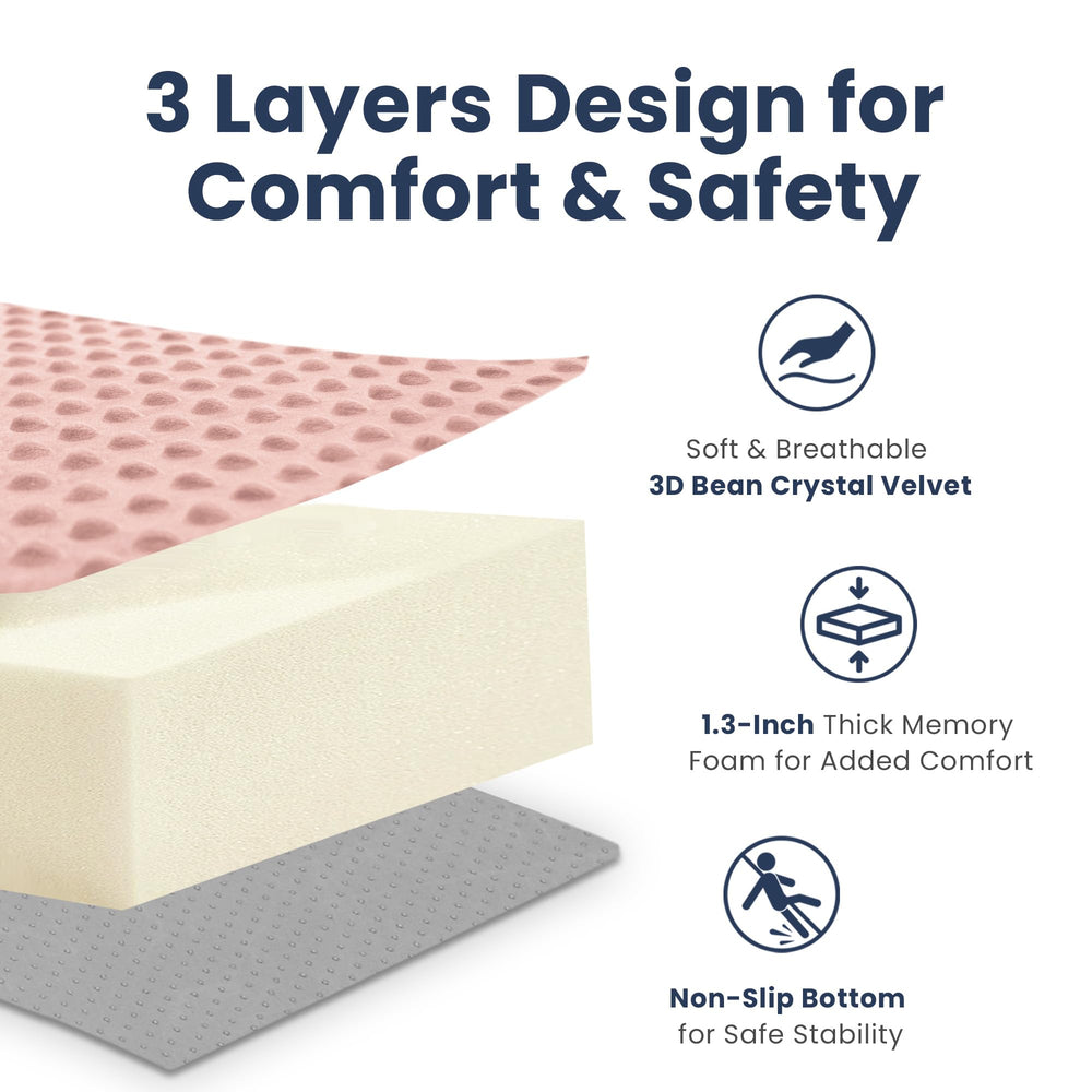 Huloo Sleep tips: slide foam into the cover for neat assembly.