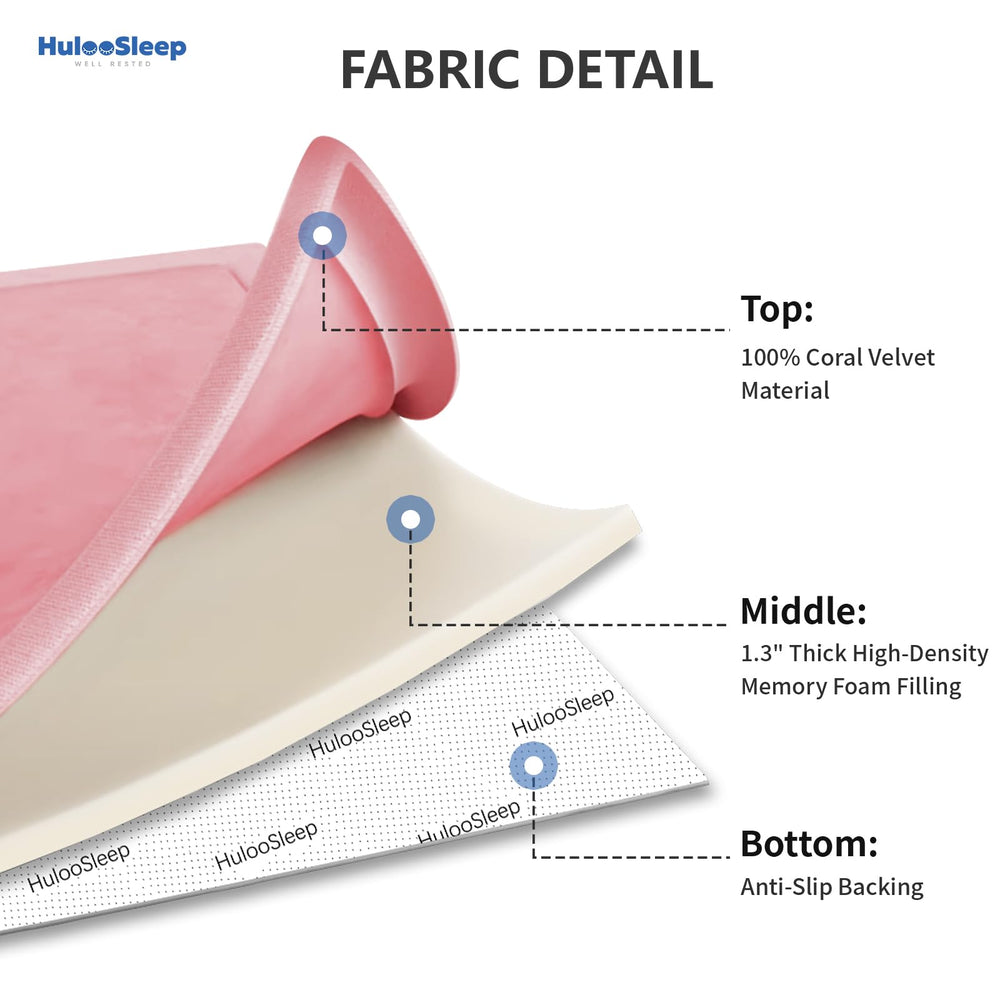 Huloo Sleep tummy-time-friendly mat supports gentle movement on a soft surface.
