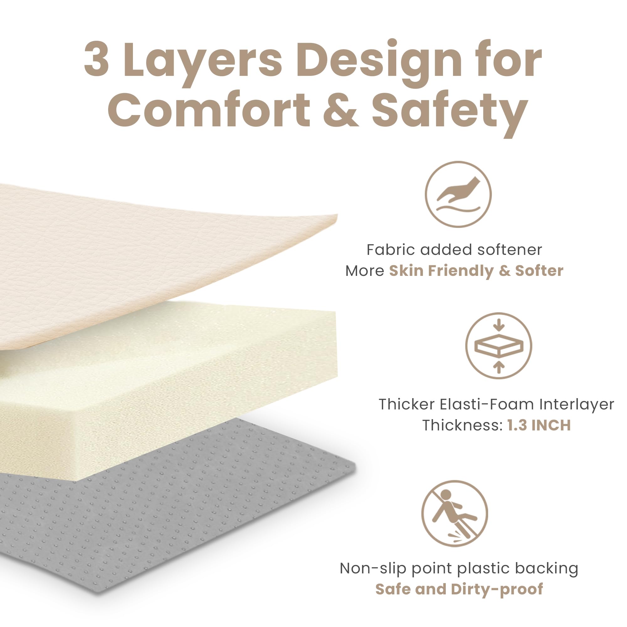 Huloo Sleep versatile setup works as a playpen base indoors or outdoors.
