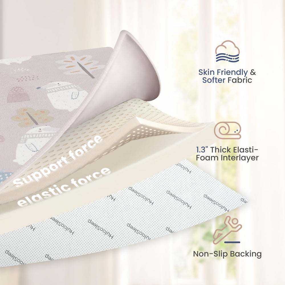 Huloo Sleep Water-repellent coral velvet surface resists spills.