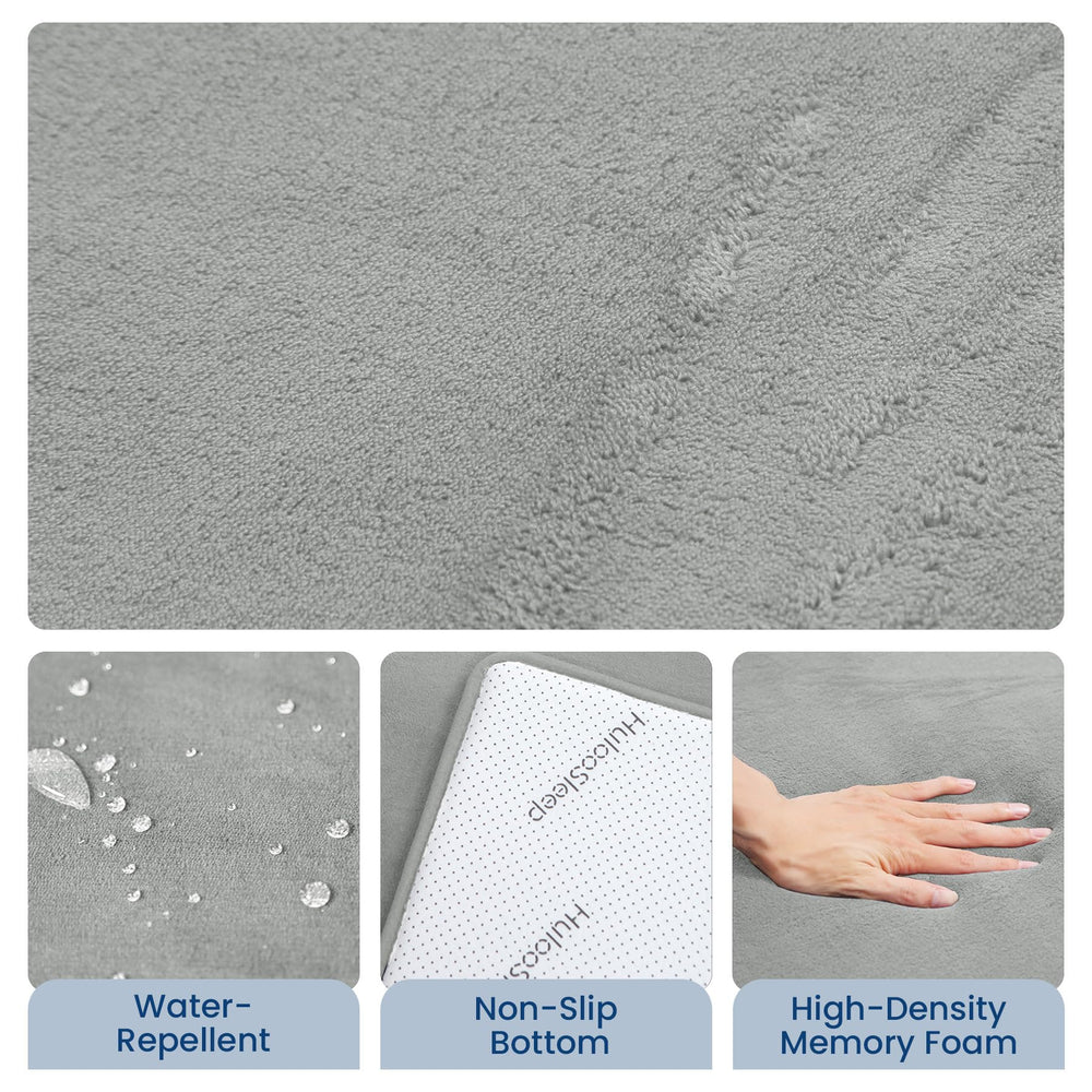 Huloo Sleep water-repellent coral velvet fabric resists spills for quick cleanup.