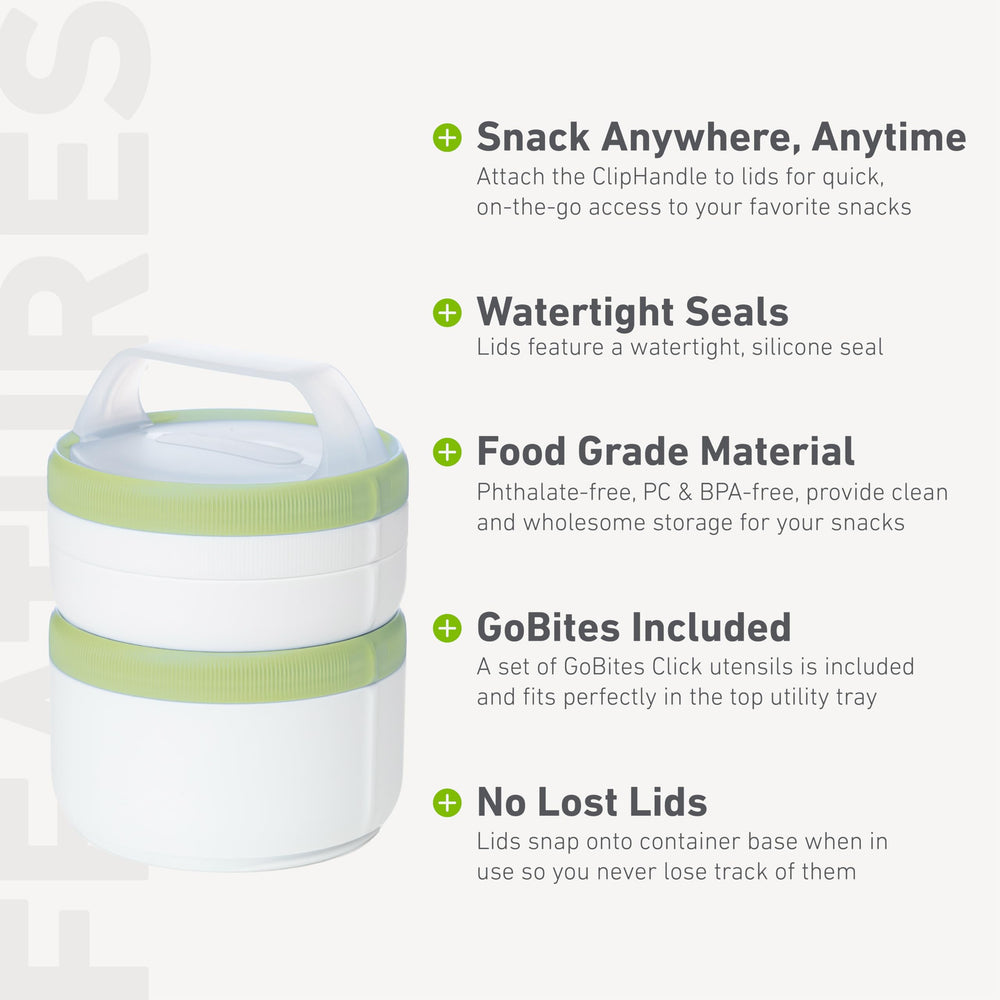 humangear Eat System XL side ridges show when containers are sealed.