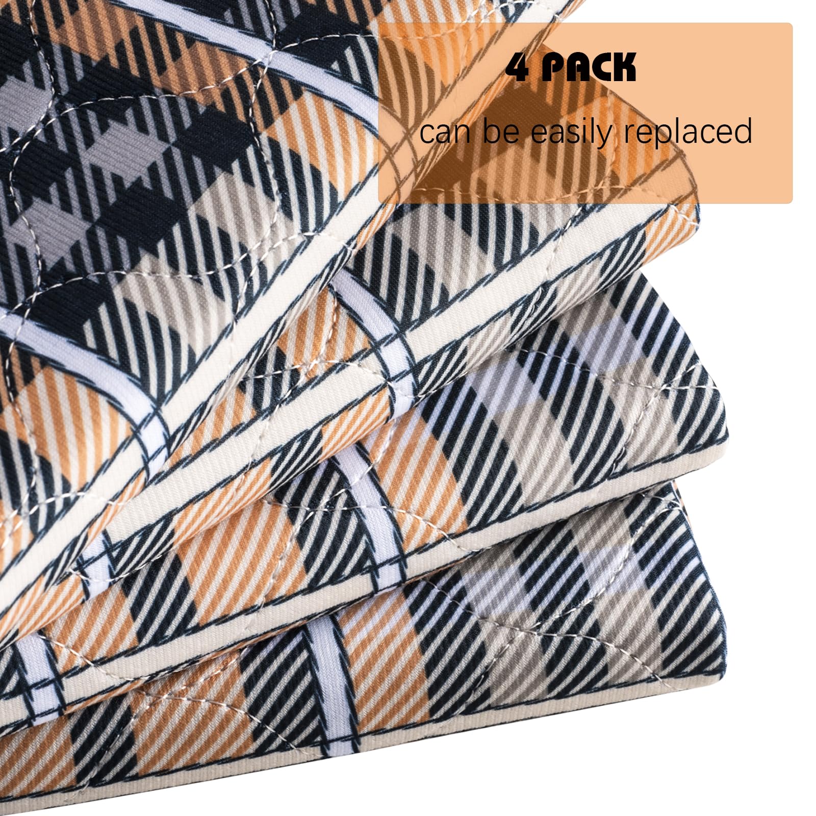 HUNAIGEE chair pad washable care with machine or hand washing.