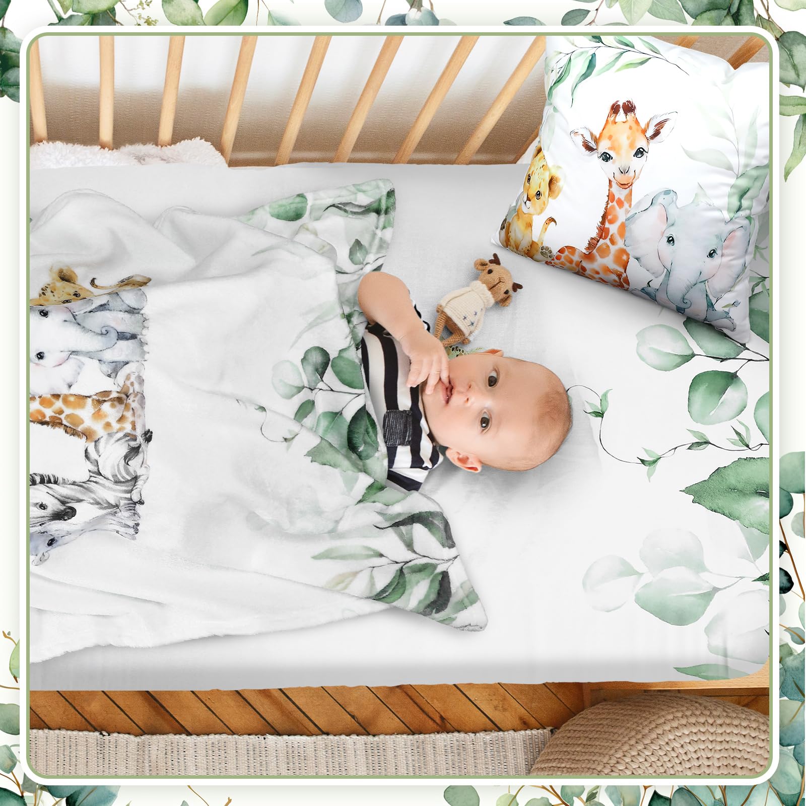 HunnmingRe soft flannel blanket delivers warm cuddly sensation for baby.