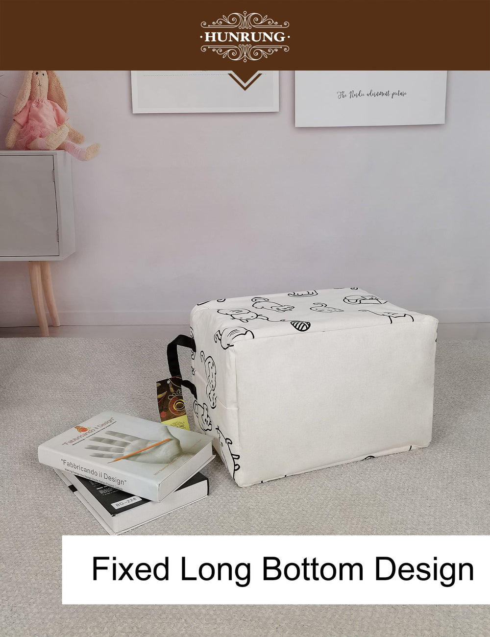 HUNRUNG polyester canvas with linen and waterproof coating for daily use.