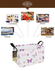 HUNRUNG rectangle storage basket foldable design for space saving transport