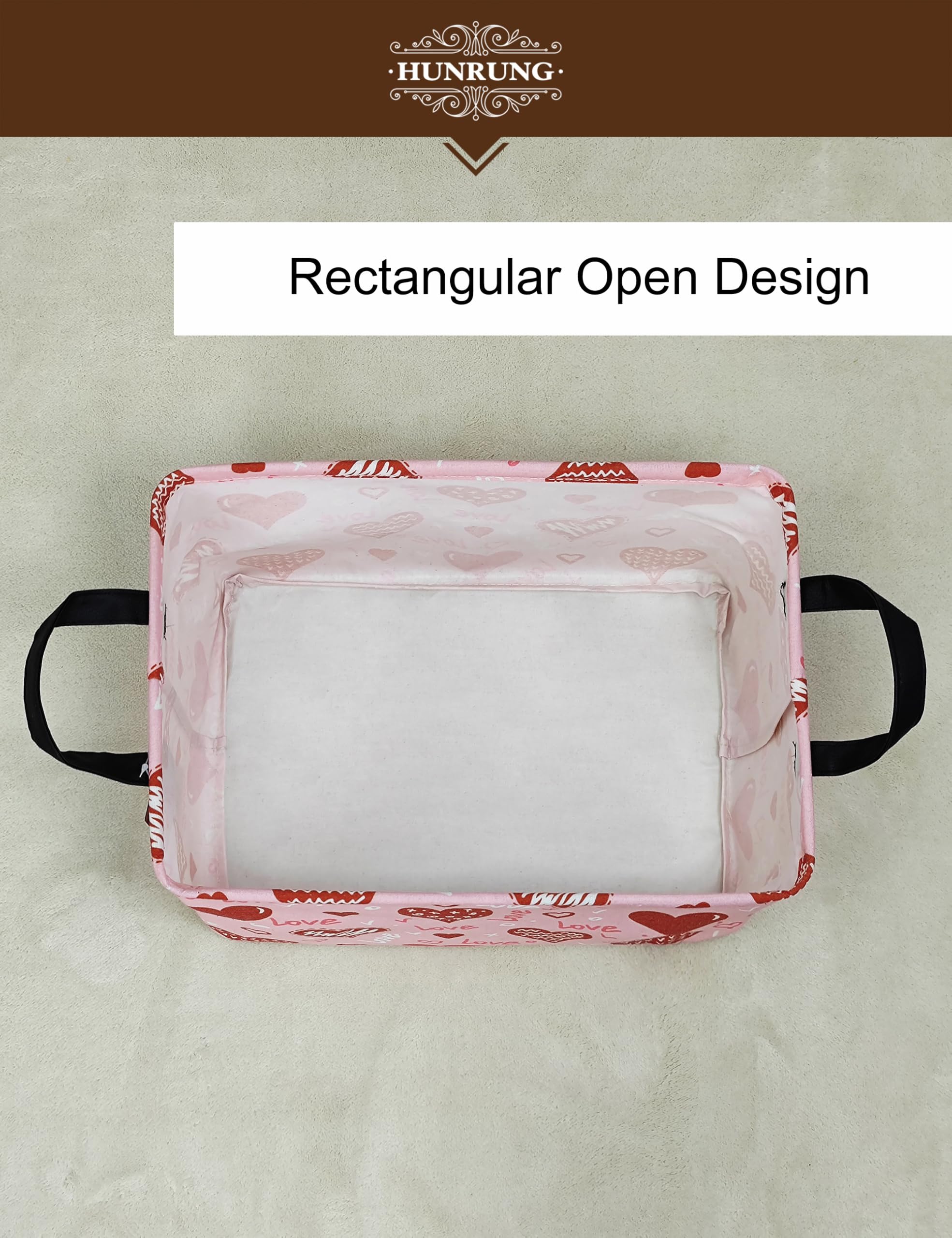 HUNRUNG durable polyester canvas with water-resistant coating protects contents.