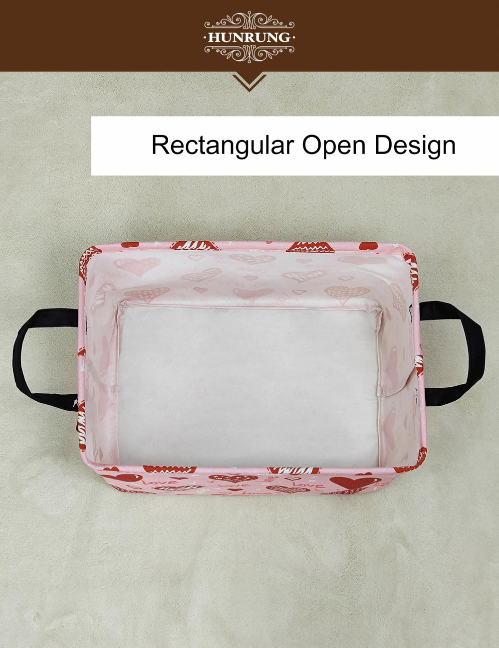 HUNRUNG durable polyester canvas with water-resistant coating protects contents.