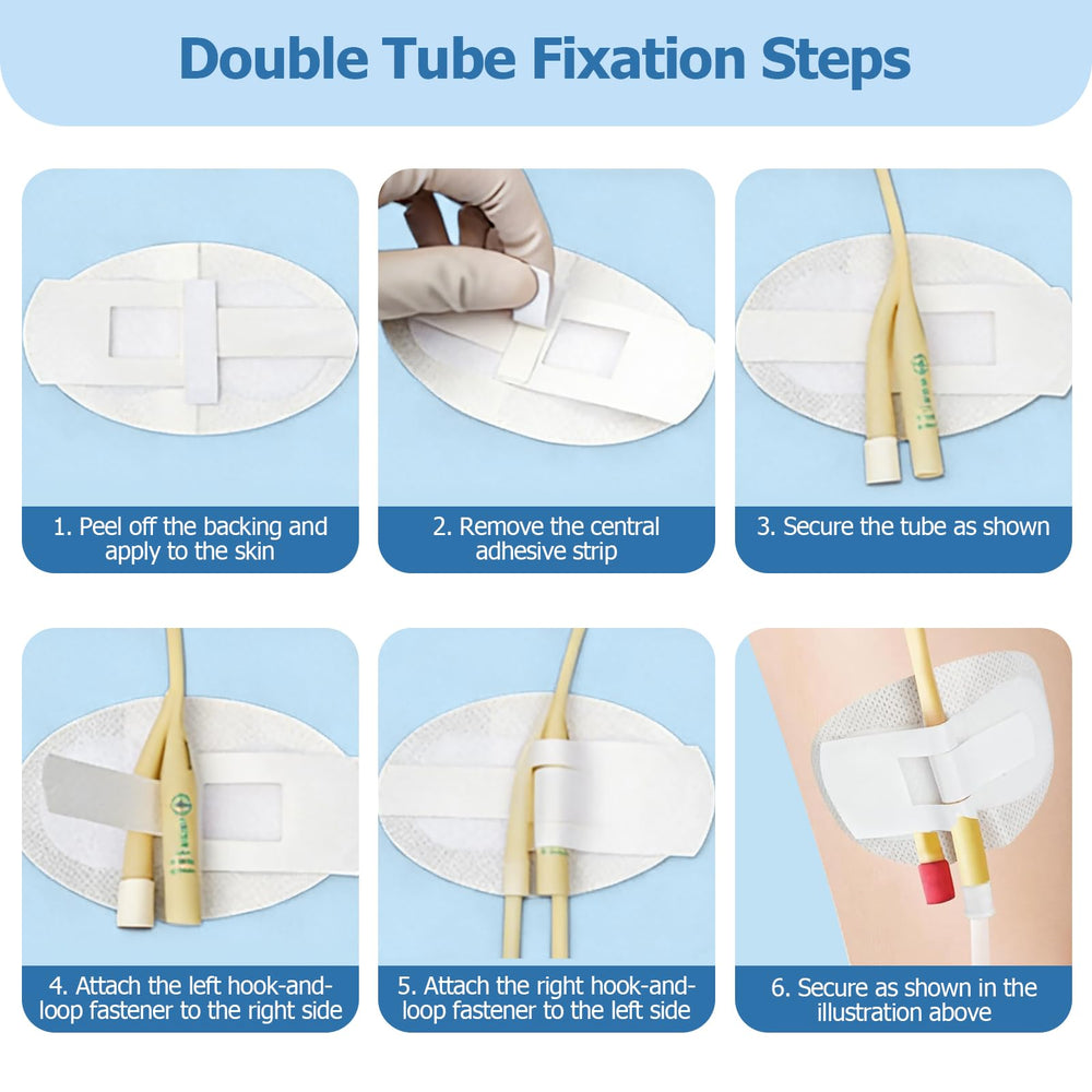 Huoflame patch compatible with PEG/J tubes and Foley catheters for versatile use.