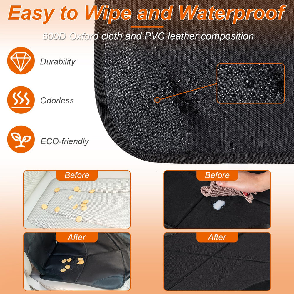 Husfunov adjustable harness and headrest compatibility secure the seat cover.