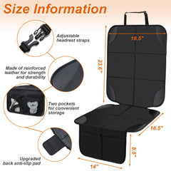 Husfunov waterproof 600D fabric shields seats from spills and messes.