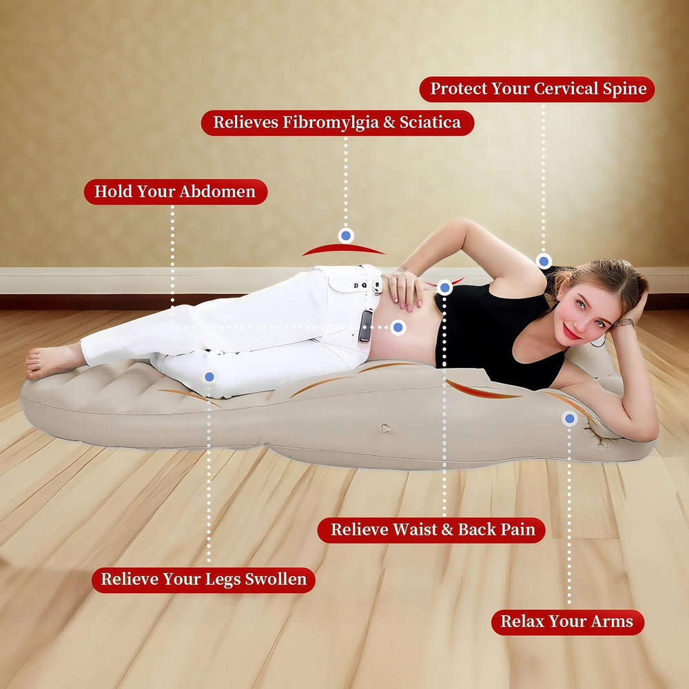 Hushblade nursing and postpartum recovery pillow provides versatile support.