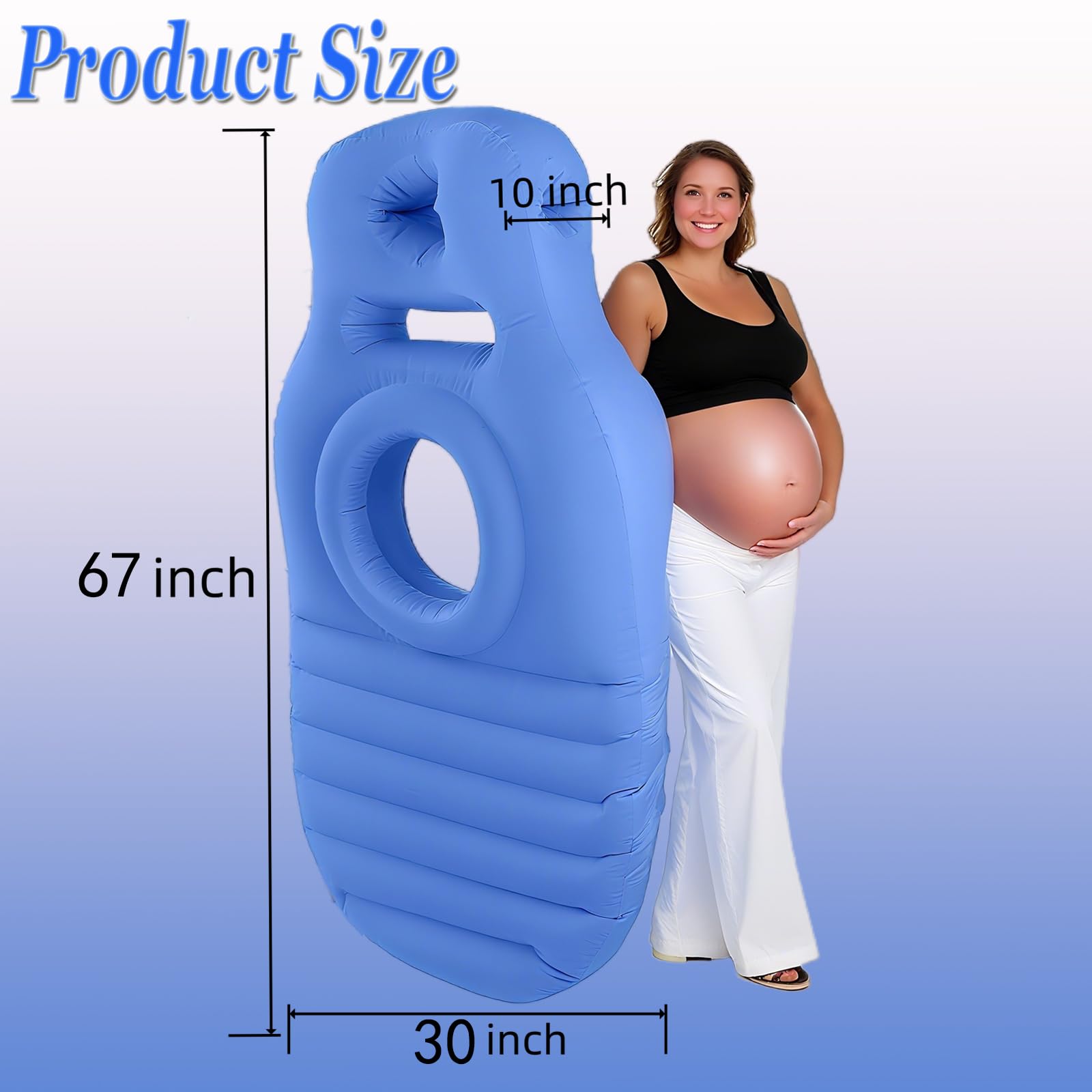 Hushblade pregnancy pillow with belly-hole focuses on ergonomic belly and back comfort.