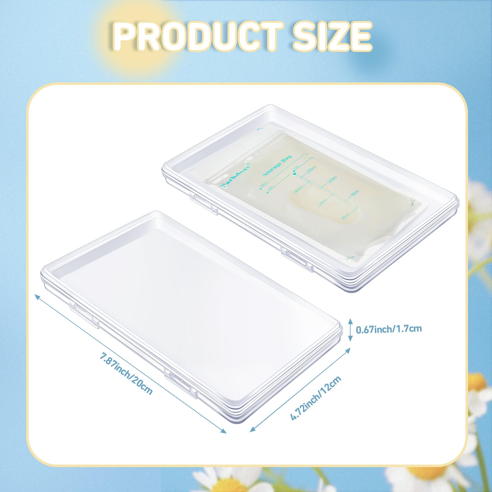 Hushee 12-pack breast milk freezer storage organized and space-saving